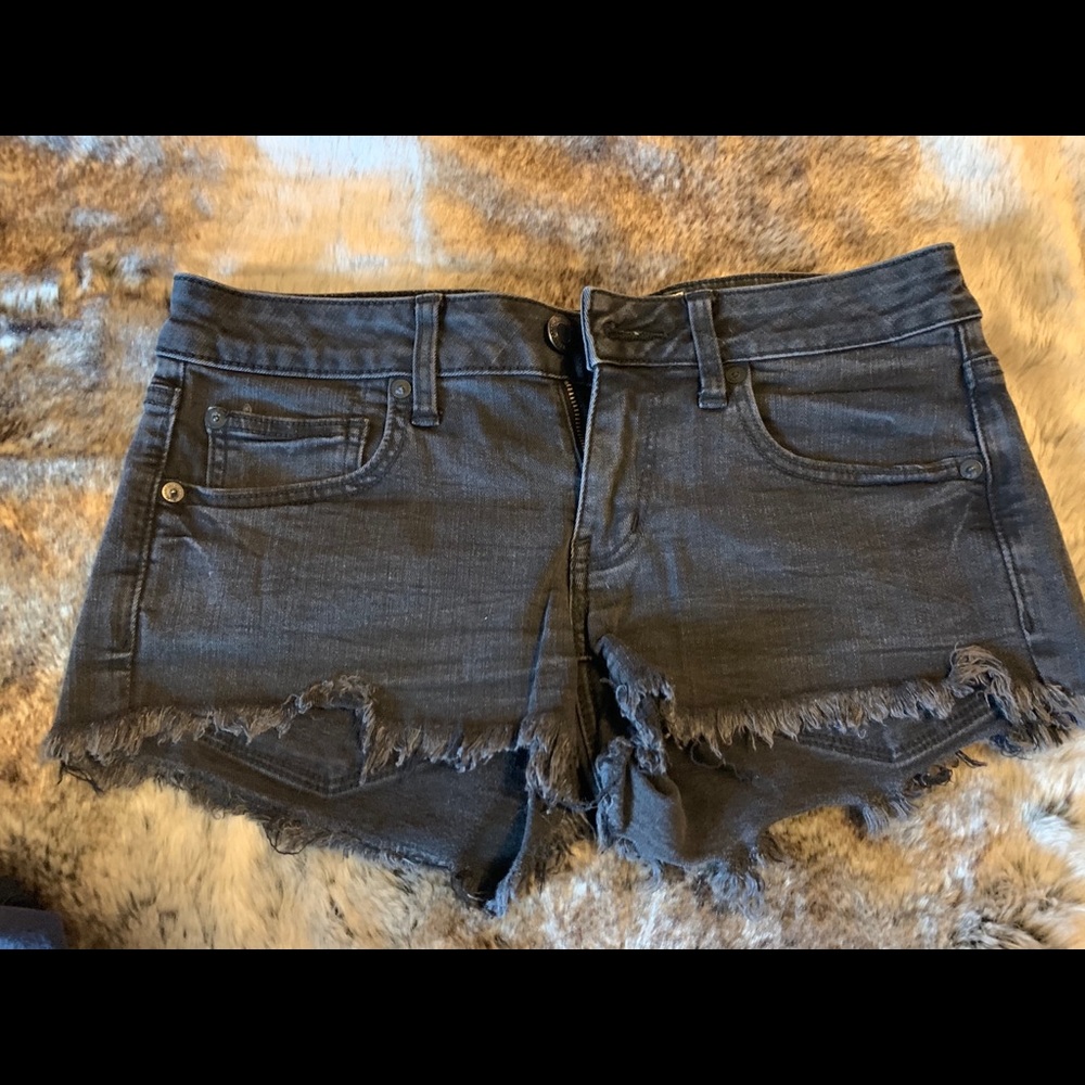 Black American Eagle Shorts